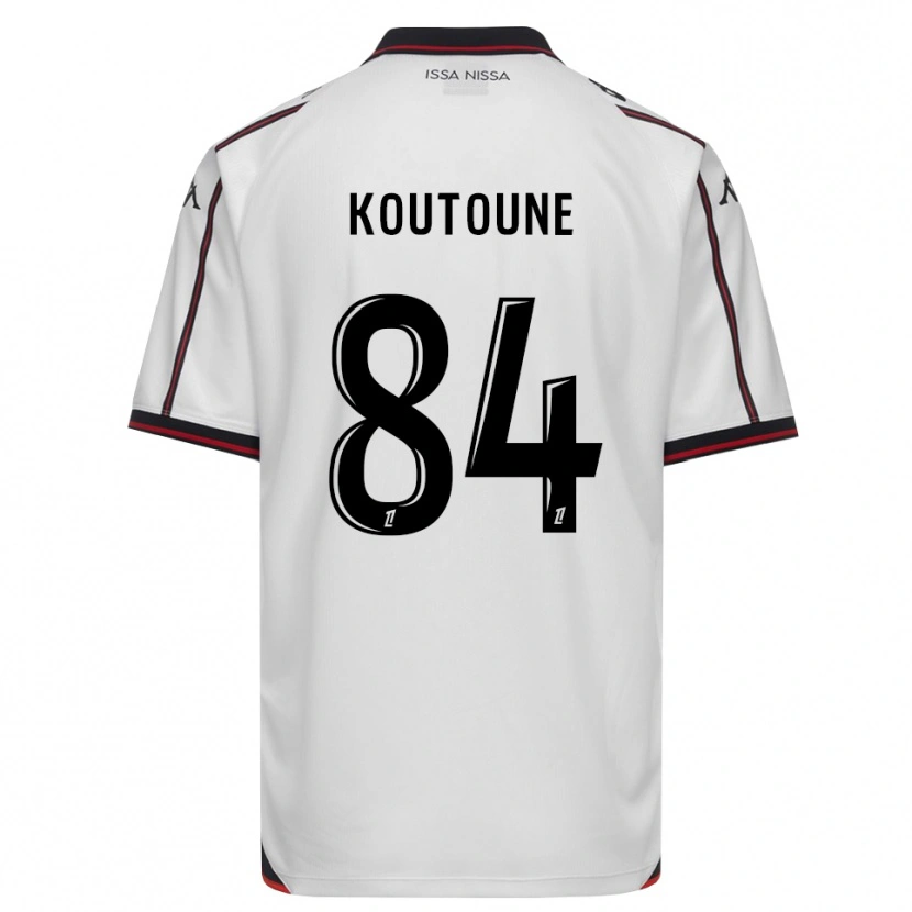 Danxen Män Hamza Koutoune #84 Svart Vit Bortatröja Matchtröjor 2026/27 Tröjor T-Tröja