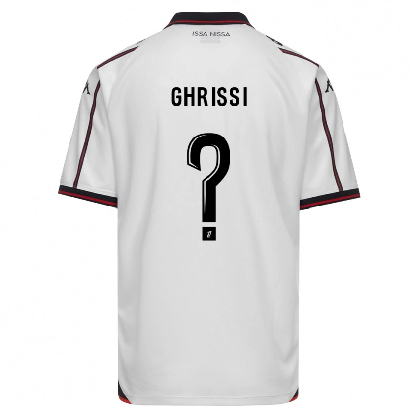 Danxen Män Chaïn Ghrissi #0 Svart Vit Bortatröja Matchtröjor 2026/27 Tröjor T-Tröja