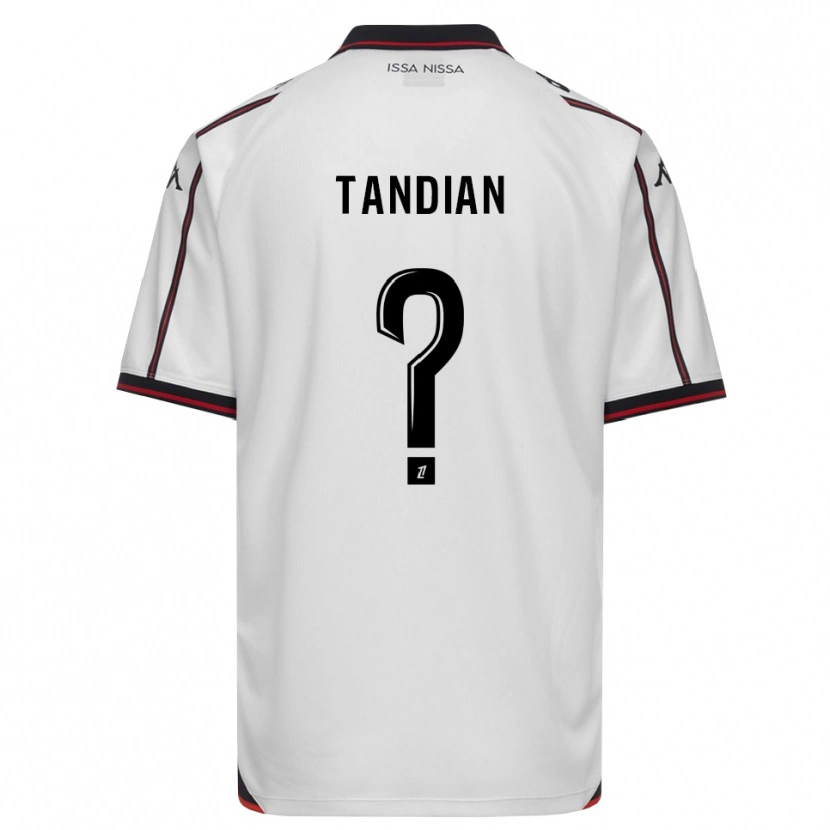 Danxen Män Elage Tandian #0 Svart Vit Bortatröja Matchtröjor 2026/27 Tröjor T-Tröja
