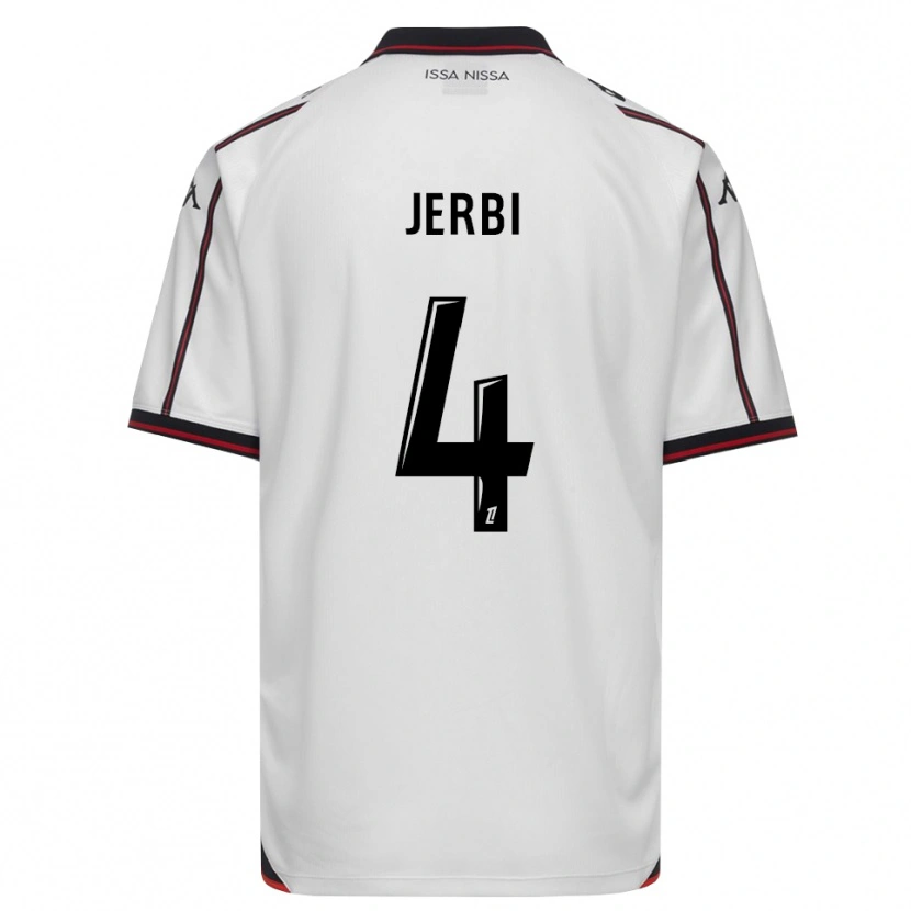 Danxen Män Rayan Jerbi #4 Svart Vit Bortatröja Matchtröjor 2026/27 Tröjor T-Tröja