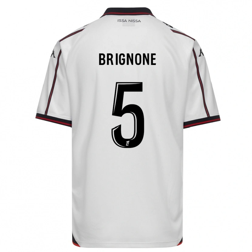 Danxen Män Kenzo Brignone #5 Svart Vit Bortatröja Matchtröjor 2026/27 Tröjor T-Tröja