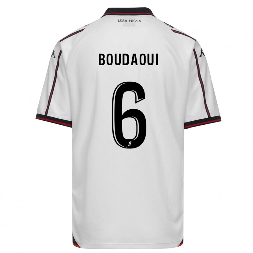 Danxen Män Hicham Boudaoui #6 Svart Vit Bortatröja Matchtröjor 2026/27 Tröjor T-Tröja