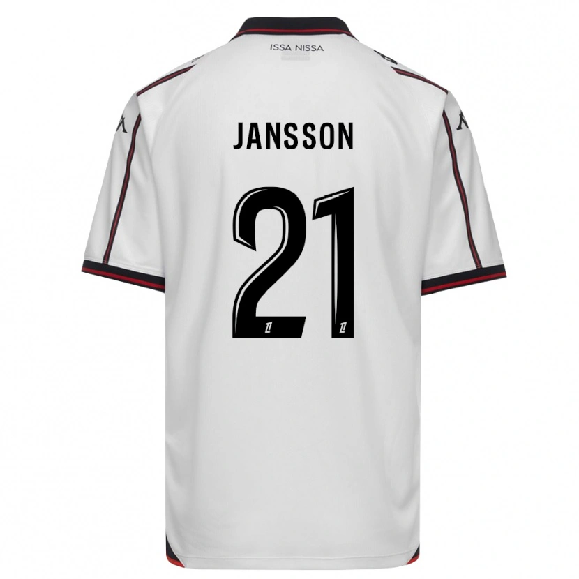 Danxen Män Isak Jansson #21 Svart Vit Bortatröja Matchtröjor 2026/27 Tröjor T-Tröja