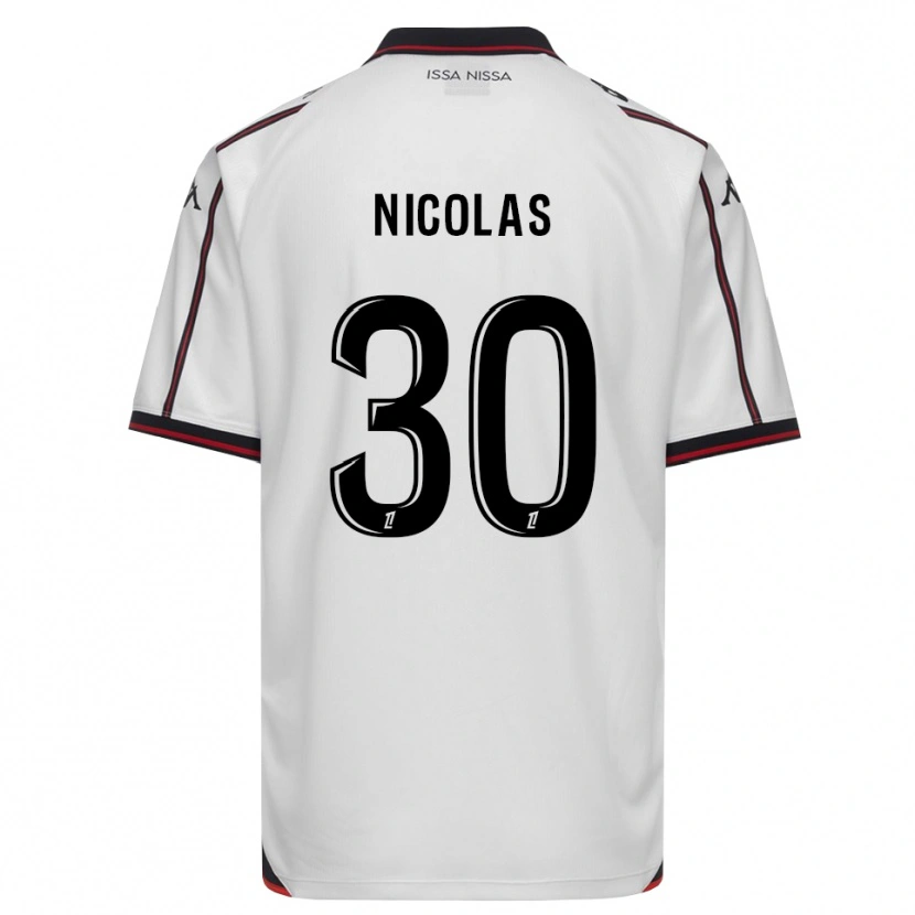 Danxen Män Lina-Lou Nicolas #30 Svart Vit Bortatröja Matchtröjor 2026/27 Tröjor T-Tröja