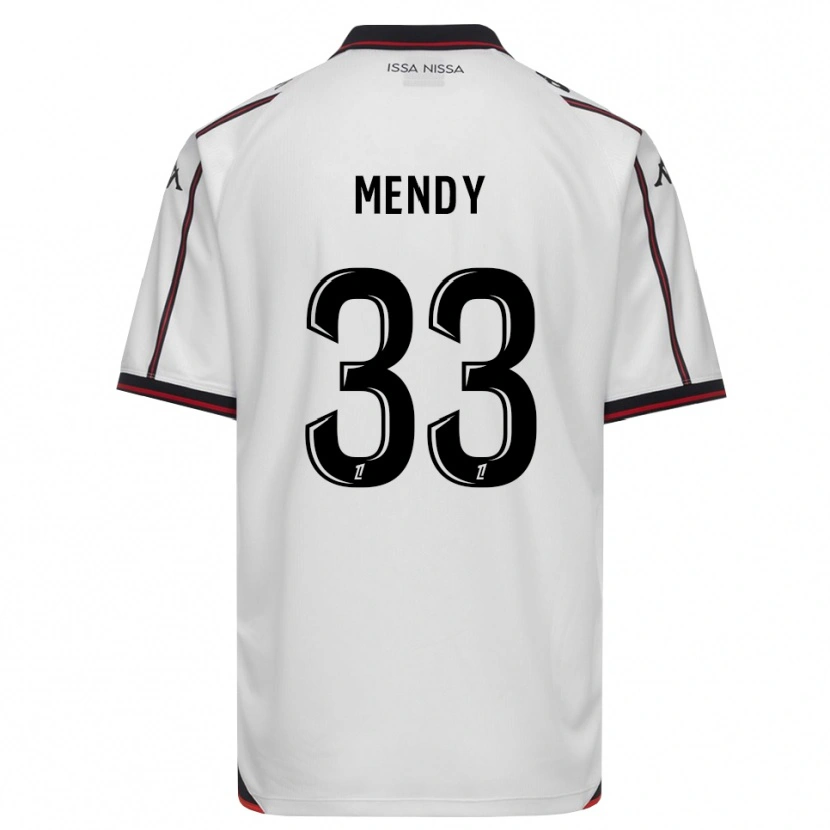 Danxen Män Antoine Mendy #33 Svart Vit Bortatröja Matchtröjor 2026/27 Tröjor T-Tröja