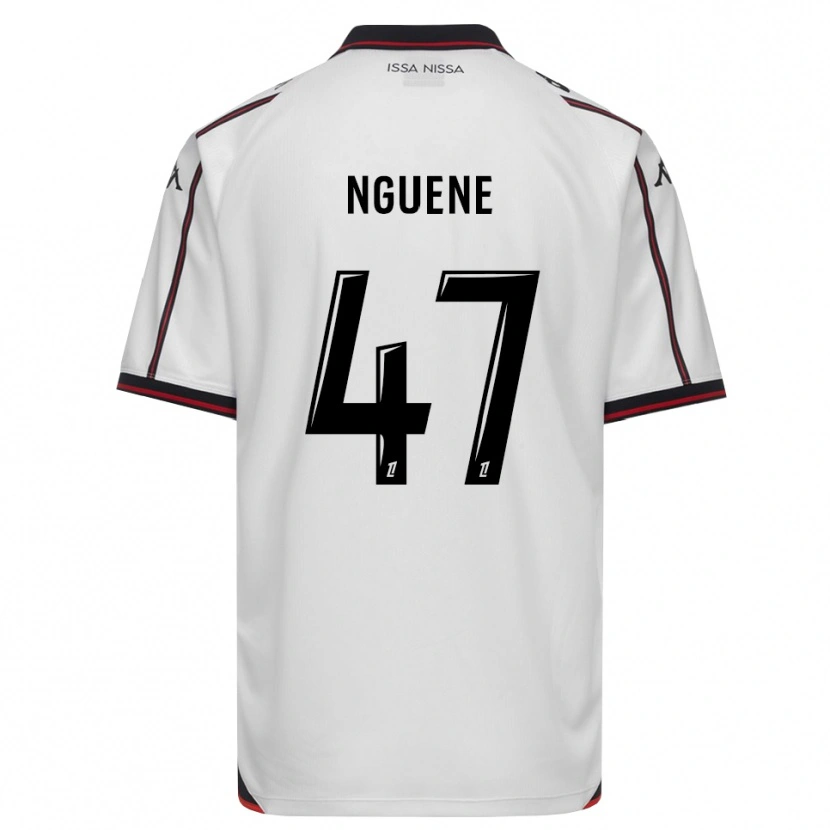 Danxen Män Bernard Nguene #47 Svart Vit Bortatröja Matchtröjor 2026/27 Tröjor T-Tröja
