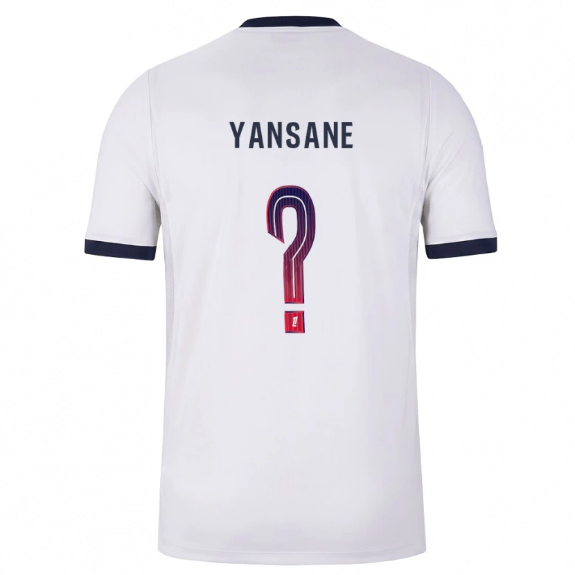 Danxen Män Sekou Yansane #0 Vit Svart Röd Bortatröja Matchtröjor 2026/27 Tröjor T-Tröja
