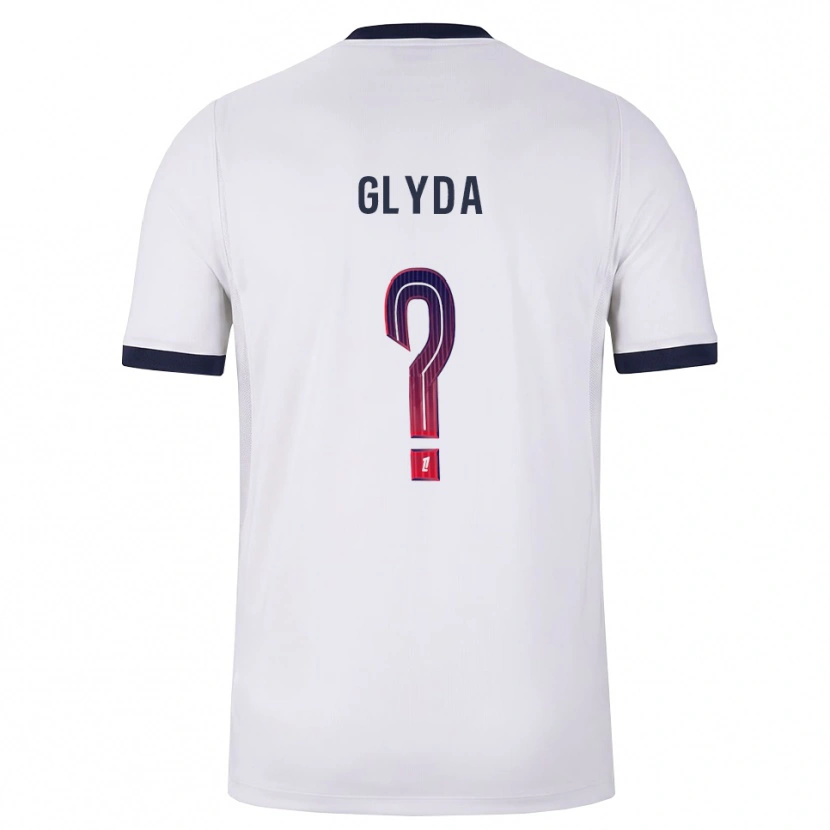 Danxen Män Lilou Glyda #0 Vit Svart Röd Bortatröja Matchtröjor 2026/27 Tröjor T-Tröja