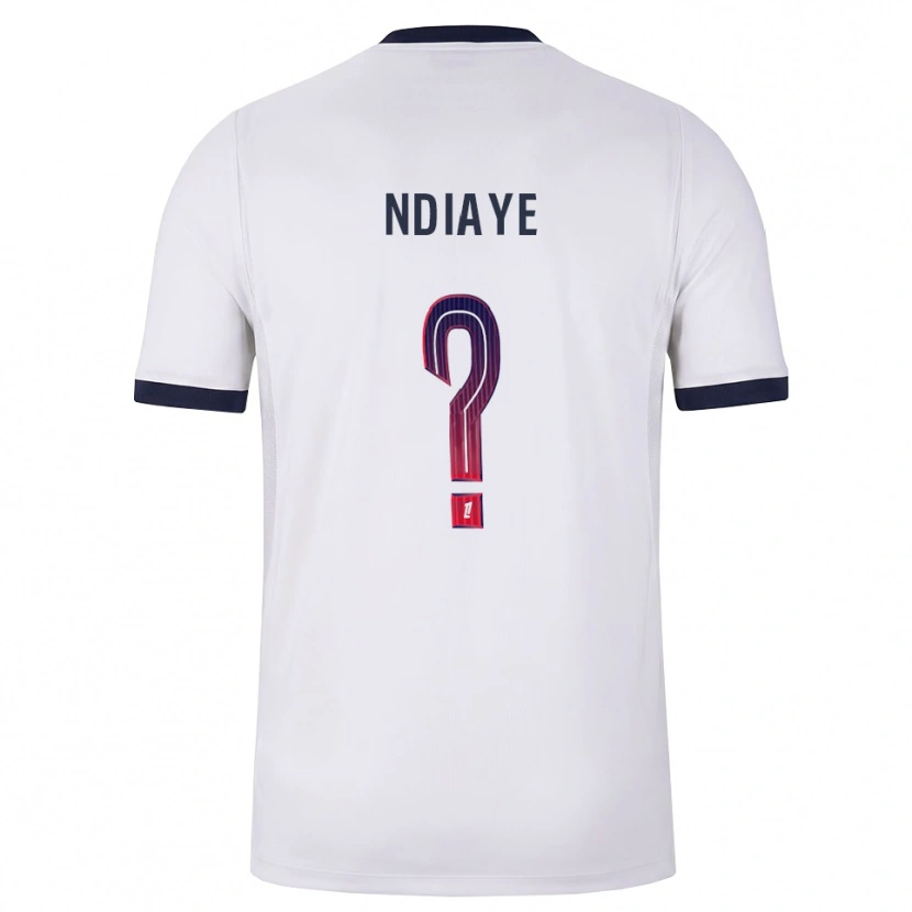Danxen Män Moctar Ndiaye #0 Vit Svart Röd Bortatröja Matchtröjor 2026/27 Tröjor T-Tröja