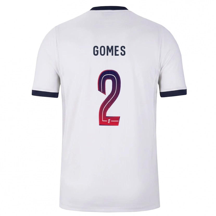 Danxen Män Nicolas Gomes #2 Vit Svart Röd Bortatröja Matchtröjor 2026/27 Tröjor T-Tröja