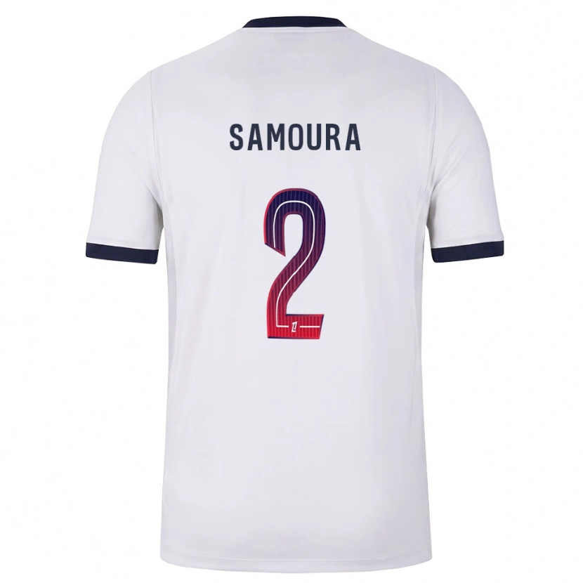 Danxen Män Thiniba Samoura #2 Vit Svart Röd Bortatröja Matchtröjor 2026/27 Tröjor T-Tröja