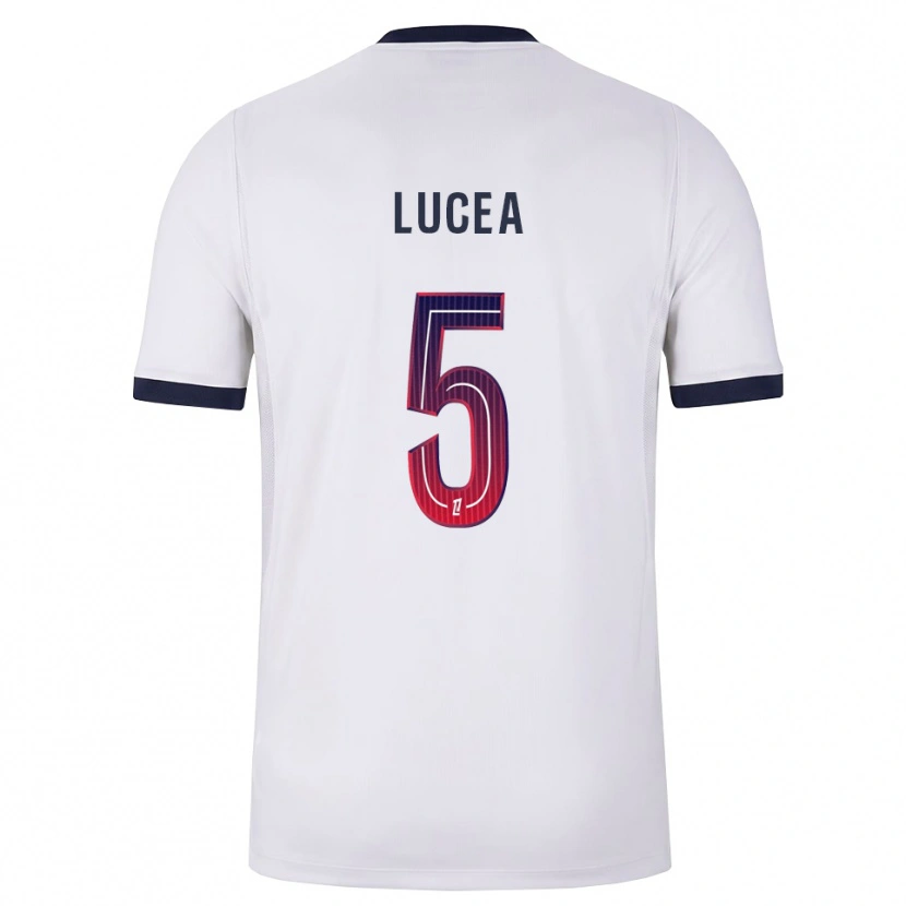 Danxen Män Dimitri Lucea #5 Vit Svart Röd Bortatröja Matchtröjor 2026/27 Tröjor T-Tröja