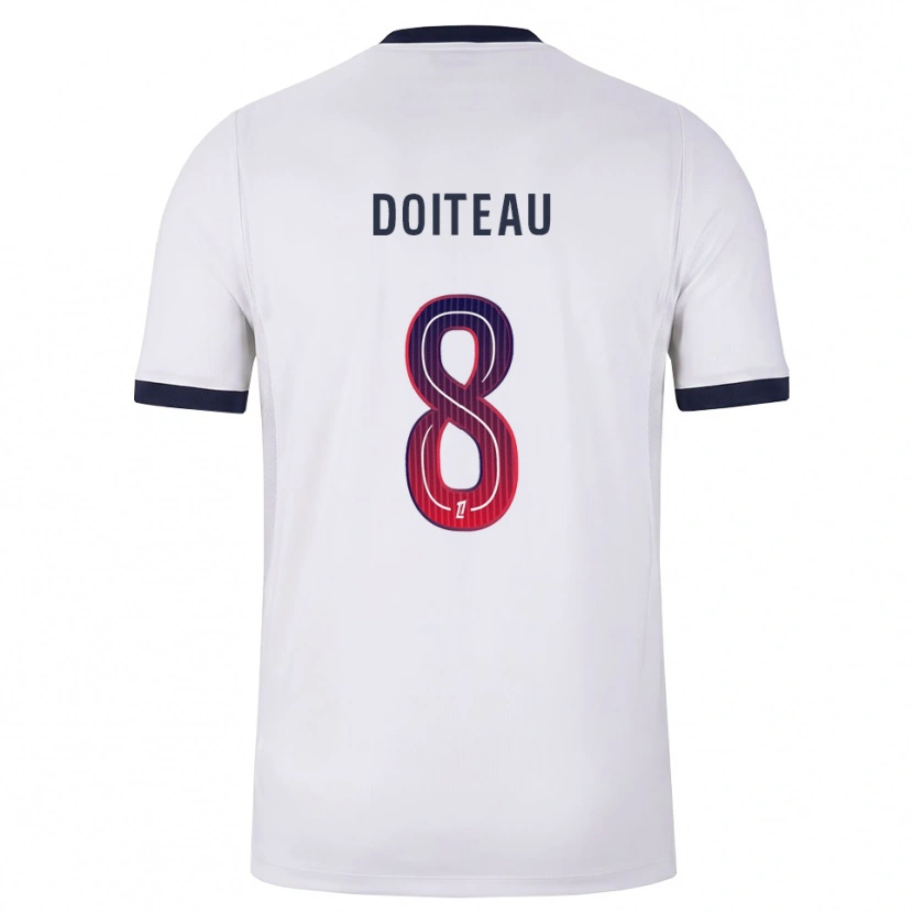 Danxen Män Benoit Doiteau #8 Vit Svart Röd Bortatröja Matchtröjor 2026/27 Tröjor T-Tröja
