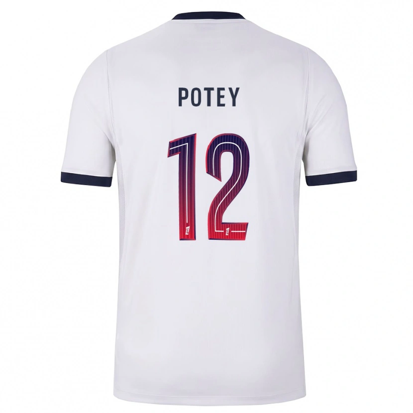 Danxen Män Keahson Potey #12 Vit Svart Röd Bortatröja Matchtröjor 2026/27 Tröjor T-Tröja