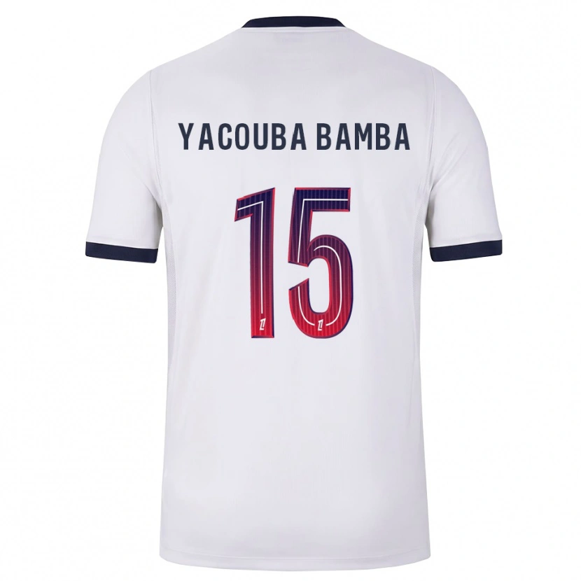 Danxen Män Ben Yacouba Bamba #15 Vit Svart Röd Bortatröja Matchtröjor 2026/27 Tröjor T-Tröja