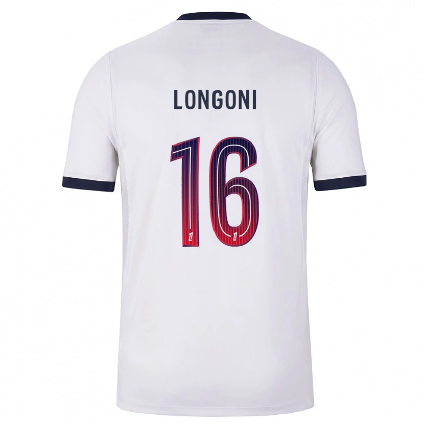 Danxen Män Alessandro Longoni #16 Vit Svart Röd Bortatröja Matchtröjor 2026/27 Tröjor T-Tröja