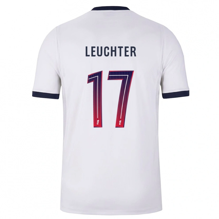 Danxen Män Romée Leuchter #17 Vit Svart Röd Bortatröja Matchtröjor 2026/27 Tröjor T-Tröja