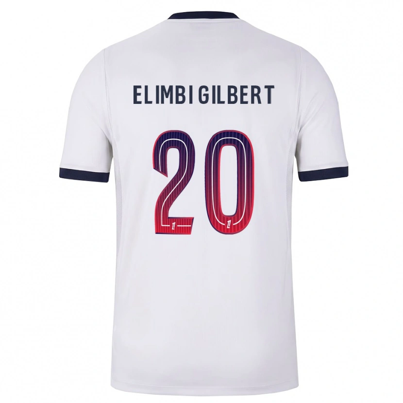 Danxen Män Tara Elimbi Gilbert #20 Vit Svart Röd Bortatröja Matchtröjor 2026/27 Tröjor T-Tröja