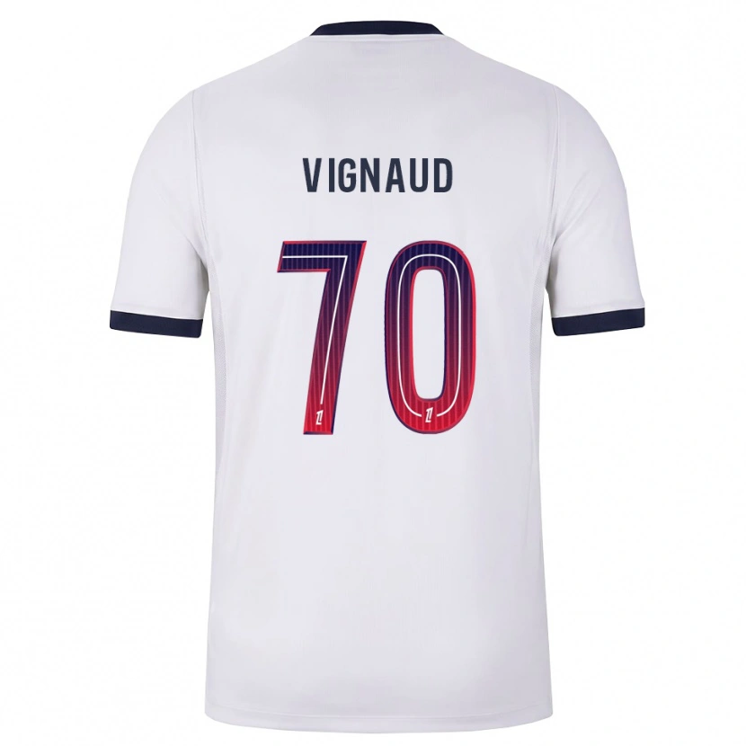 Danxen Män Arthur Vignaud #70 Vit Svart Röd Bortatröja Matchtröjor 2026/27 Tröjor T-Tröja