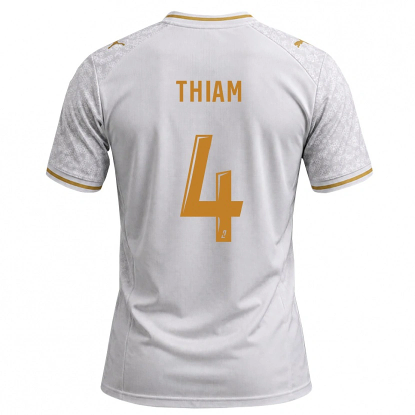 Danxen Män Imran Thiam #4 Vit Grå Guldbrun Bortatröja Matchtröjor 2026/27 Tröjor T-Tröja