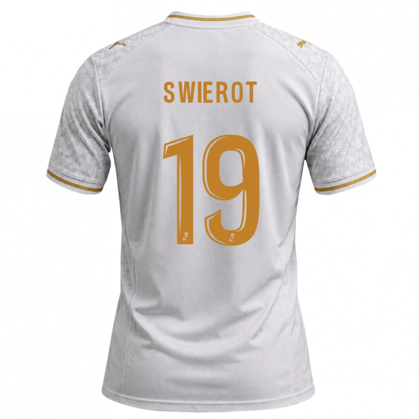 Danxen Män Julie Swierot #19 Vit Grå Guldbrun Bortatröja Matchtröjor 2026/27 Tröjor T-Tröja