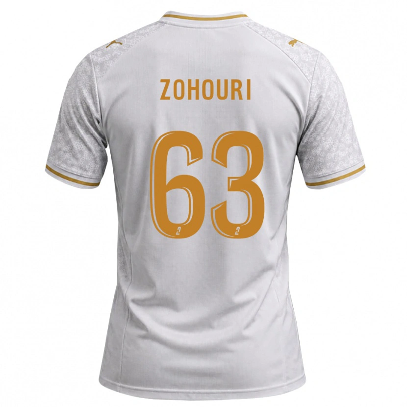 Danxen Män Armel Zohouri #63 Vit Grå Guldbrun Bortatröja Matchtröjor 2026/27 Tröjor T-Tröja