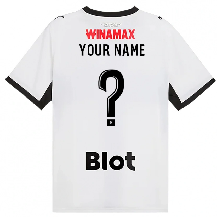 Danxen Män Ditt Namn #0 Svart Vit Röd Bortatröja Matchtröjor 2026/27 Tröjor T-Tröja