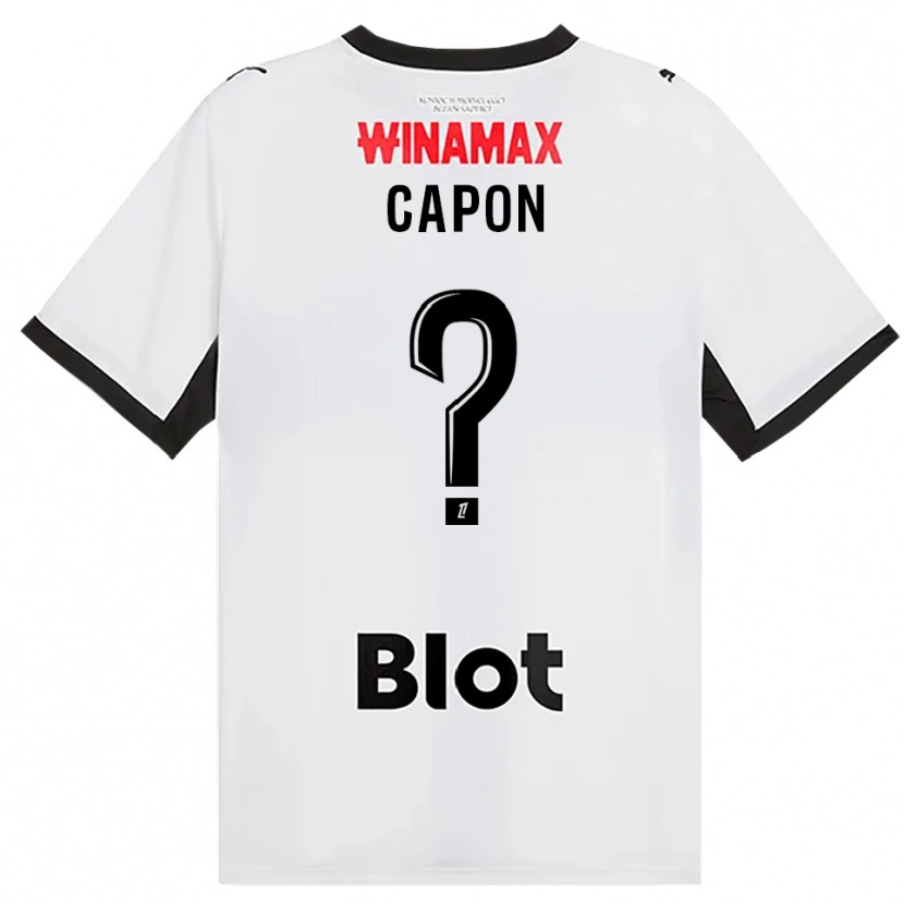 Danxen Män José Capon #0 Svart Vit Röd Bortatröja Matchtröjor 2026/27 Tröjor T-Tröja