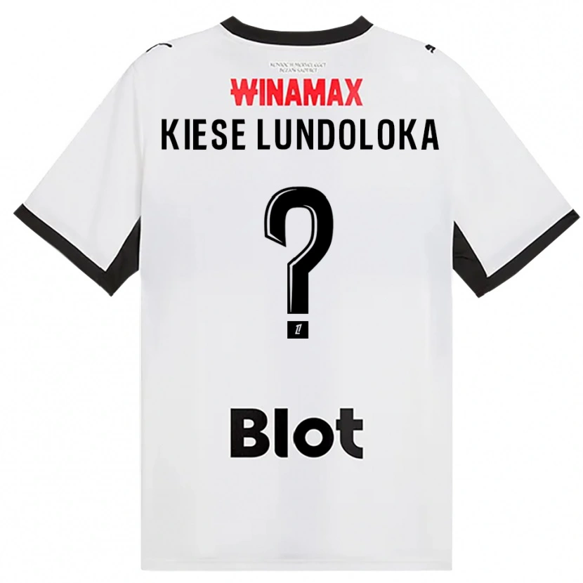 Danxen Män Jeanslor Kiese Lundoloka #0 Svart Vit Röd Bortatröja Matchtröjor 2026/27 Tröjor T-Tröja