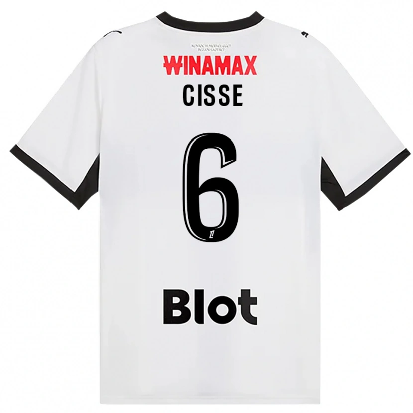Danxen Män Djaoui Cissé #6 Svart Vit Röd Bortatröja Matchtröjor 2026/27 Tröjor T-Tröja