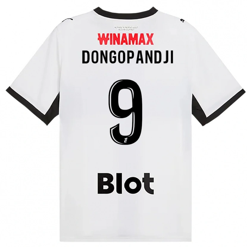 Danxen Män Kelvin Dongopandji #9 Svart Vit Röd Bortatröja Matchtröjor 2026/27 Tröjor T-Tröja