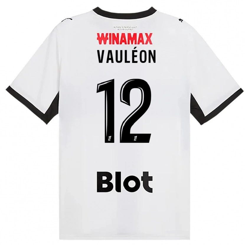 Danxen Män Antoine Vauléon #12 Svart Vit Röd Bortatröja Matchtröjor 2026/27 Tröjor T-Tröja
