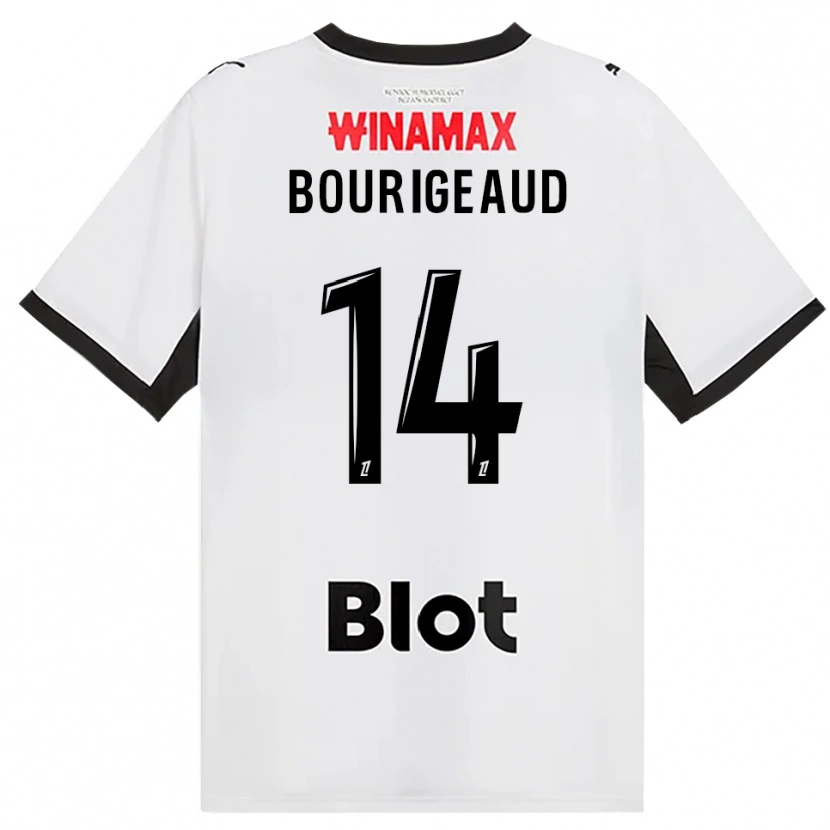 Danxen Män Benjamin Bourigeaud #14 Svart Vit Röd Bortatröja Matchtröjor 2026/27 Tröjor T-Tröja