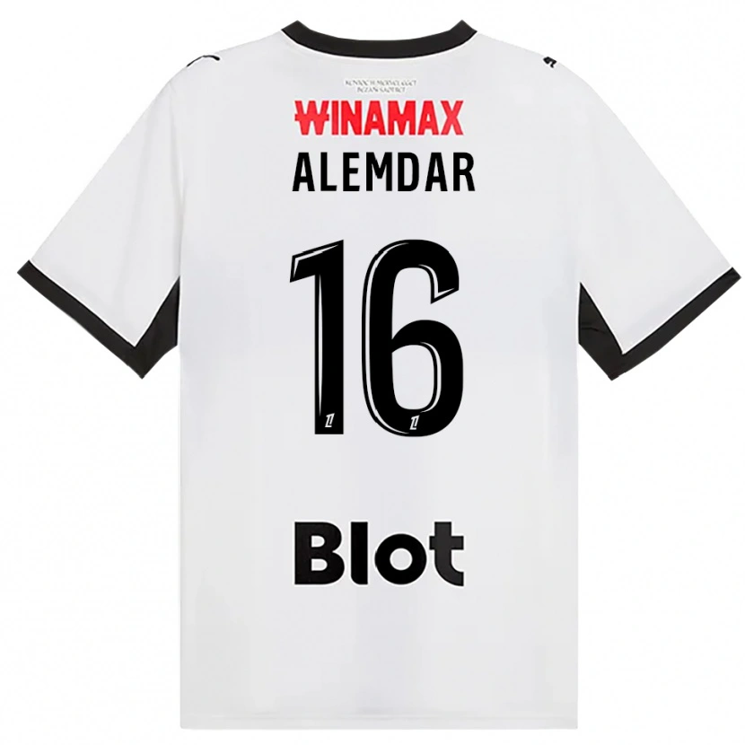 Danxen Män Doğan Alemdar #16 Svart Vit Röd Bortatröja Matchtröjor 2026/27 Tröjor T-Tröja