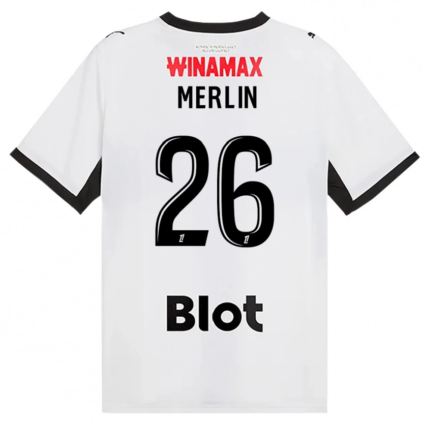 Danxen Män Quentin Merlin #26 Svart Vit Röd Bortatröja Matchtröjor 2026/27 Tröjor T-Tröja