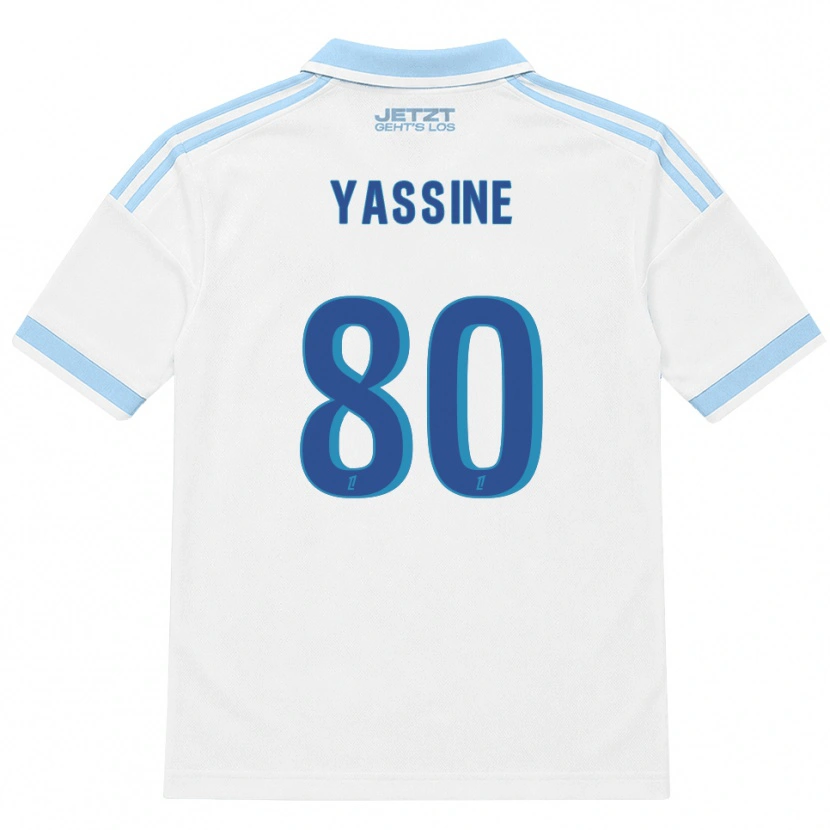 Danxen Män Gessime Yassine #80 Ljus Himmelsblå Vit Röd Bortatröja Matchtröjor 2026/27 Tröjor T-Tröja