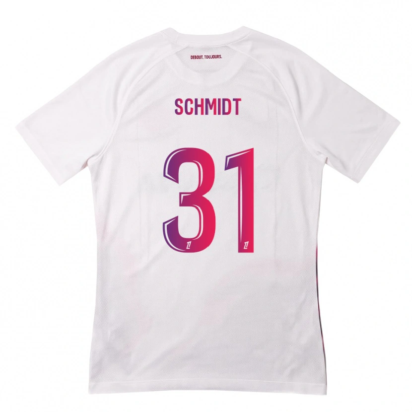 Danxen Män Niklas Schmidt #31 Vit Rosa Lila Bortatröja Matchtröjor 2026/27 Tröjor T-Tröja