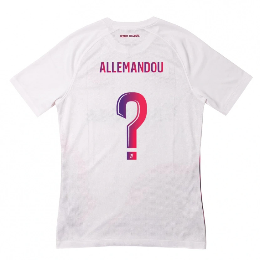 Danxen Män Teddy Allemandou #0 Vit Rosa Lila Bortatröja Matchtröjor 2026/27 Tröjor T-Tröja