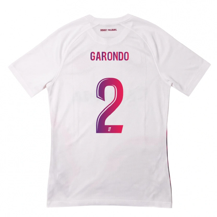 Danxen Män Thibaud Garondo #2 Vit Rosa Lila Bortatröja Matchtröjor 2026/27 Tröjor T-Tröja