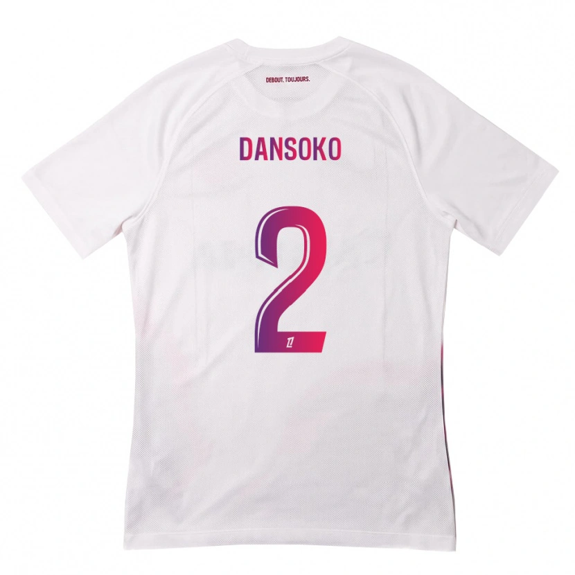 Danxen Män Mohamed Dansoko #2 Vit Rosa Lila Bortatröja Matchtröjor 2026/27 Tröjor T-Tröja