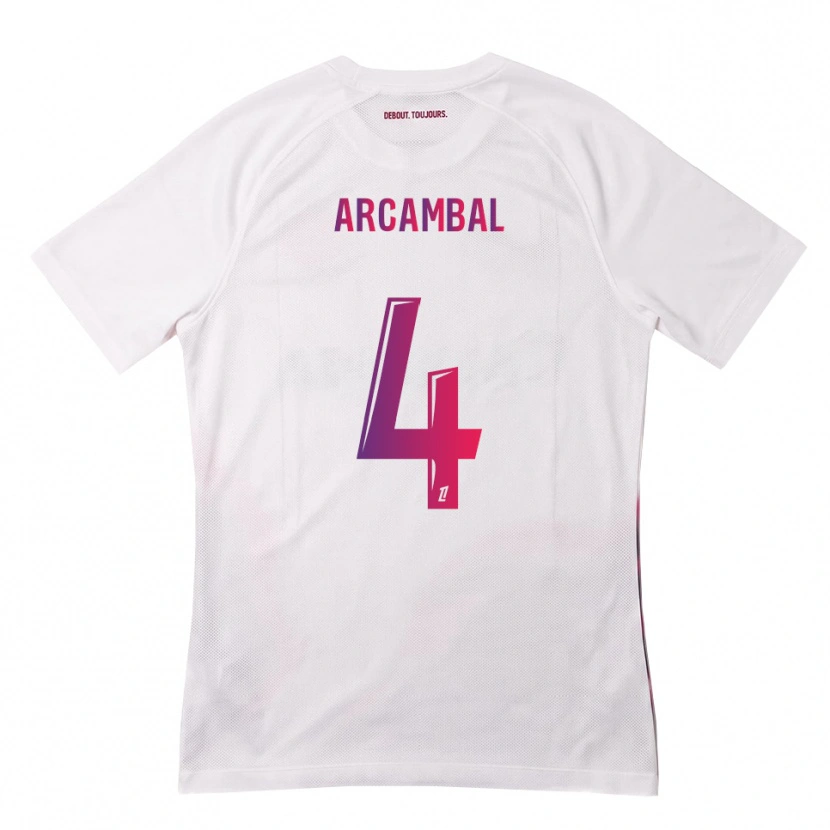 Danxen Män Anais Arcambal #4 Vit Rosa Lila Bortatröja Matchtröjor 2026/27 Tröjor T-Tröja