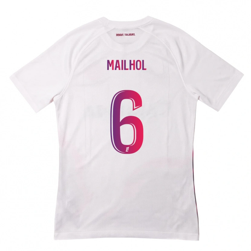 Danxen Män Luca Mailhol #6 Vit Rosa Lila Bortatröja Matchtröjor 2026/27 Tröjor T-Tröja
