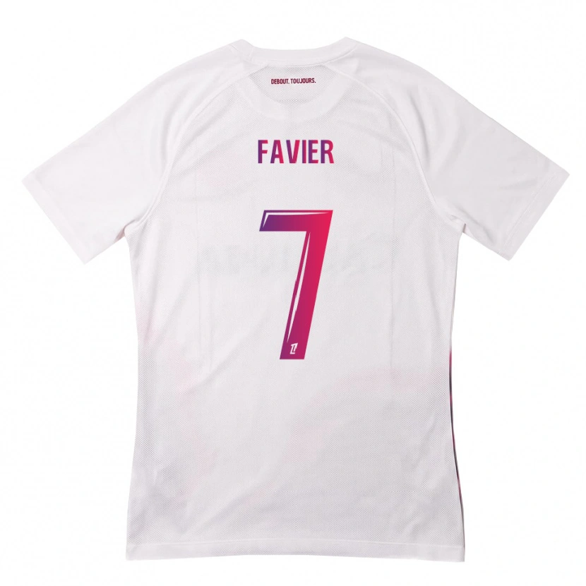 Danxen Män Luca Favier #7 Vit Rosa Lila Bortatröja Matchtröjor 2026/27 Tröjor T-Tröja