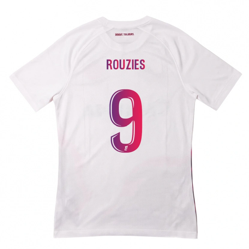 Danxen Män Manon Rouzies #9 Vit Rosa Lila Bortatröja Matchtröjor 2026/27 Tröjor T-Tröja