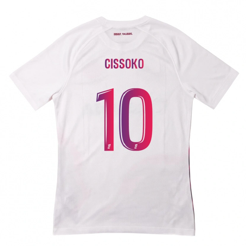 Danxen Män Ibrahim Cissoko #10 Vit Rosa Lila Bortatröja Matchtröjor 2026/27 Tröjor T-Tröja