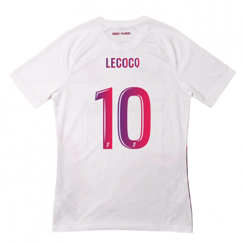 Danxen Män Anaëlle Lecocq #10 Vit Rosa Lila Bortatröja Matchtröjor 2026/27 Tröjor T-Tröja