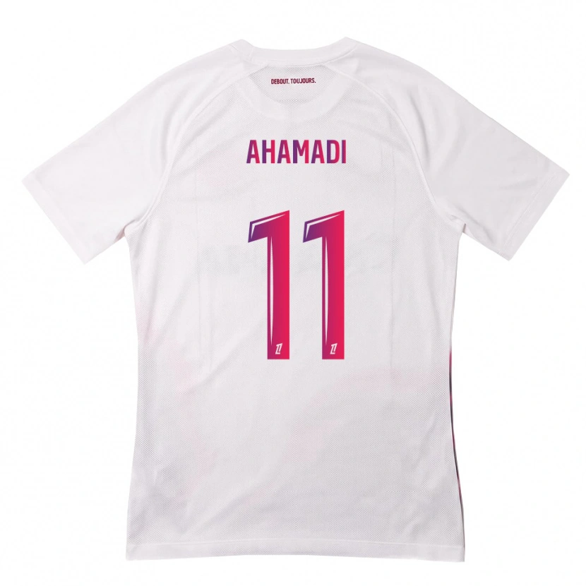 Danxen Män Isaack Ahamadi #11 Vit Rosa Lila Bortatröja Matchtröjor 2026/27 Tröjor T-Tröja