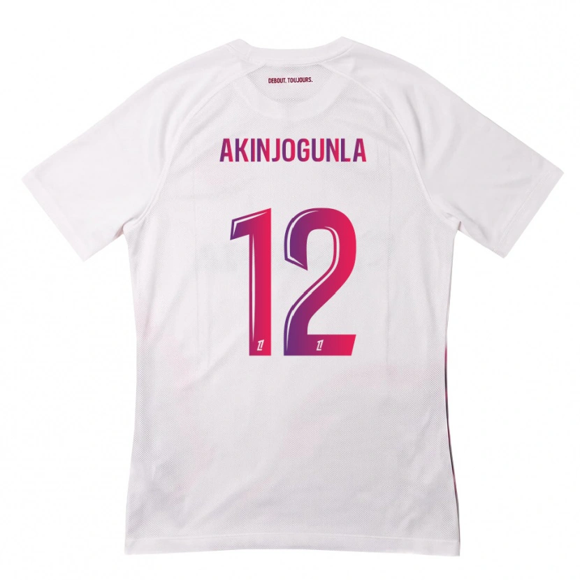 Danxen Män Michaël Akinjogunla #12 Vit Rosa Lila Bortatröja Matchtröjor 2026/27 Tröjor T-Tröja