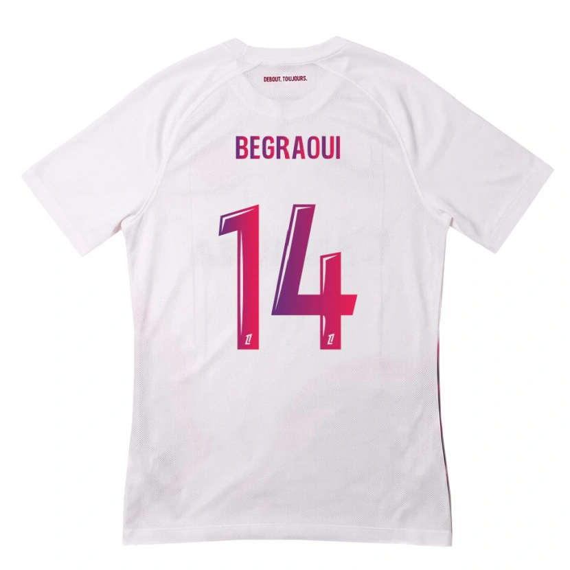 Danxen Män Yanis Begraoui #14 Vit Rosa Lila Bortatröja Matchtröjor 2026/27 Tröjor T-Tröja