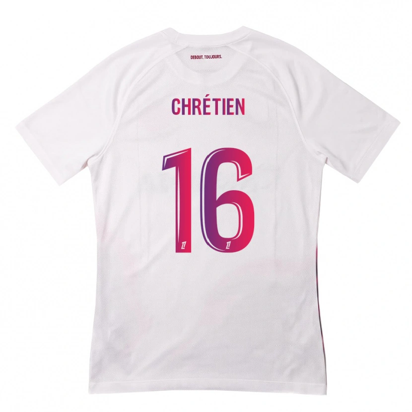 Danxen Män Jean-Pierre Chrétien #16 Vit Rosa Lila Bortatröja Matchtröjor 2026/27 Tröjor T-Tröja